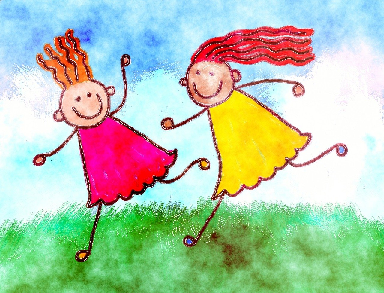 代孕选性别生的女孩弹古筝简笔画（代孕选性别生的女孩弹古筝绘画）